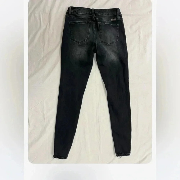 KanCan Eatilo Distressed Skinny Black Jeans Size 27 - Picture 10 of 12